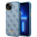 كفر ايفون 14 أزرق جيس Guess PC/TPU 4G PU Case With Metal Camera Outline & Buttons For iPhone 14 Blue