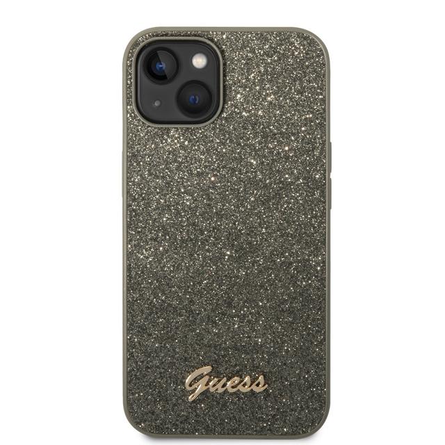 Guess PC/TPU Glitter Script Hard Case for iPhone 14 (6.1") - Green [ GUHCP14SHGGSHN ] - SW1hZ2U6MTM4MzE1OA==