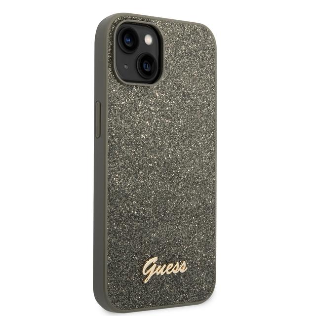 Guess PC/TPU Glitter Script Hard Case for iPhone 14 (6.1") - Green [ GUHCP14SHGGSHN ] - SW1hZ2U6MTM4MzE2MA==