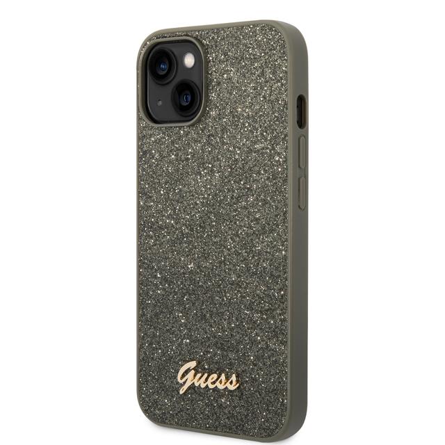 Guess PC/TPU Glitter Script Hard Case for iPhone 14 (6.1") - Green [ GUHCP14SHGGSHN ] - SW1hZ2U6MTM4MzE2Mg==