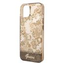 Guess PC/TPU IML Case With Double Layer Electroplated Camera Outline & Toile De Jouy For iPhone 14 - Ochre [ GUHCP14SHGPLHC ] - SW1hZ2U6MTM4MzI5Nw==