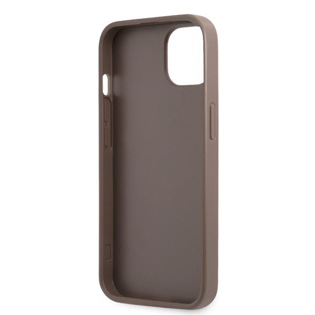 Guess 4G Double Card Triangle Hard Case for iPhone 14 (6.1") - Brown [ GUHCP14SP4TPW ] - SW1hZ2U6MTM4MzEwOQ==