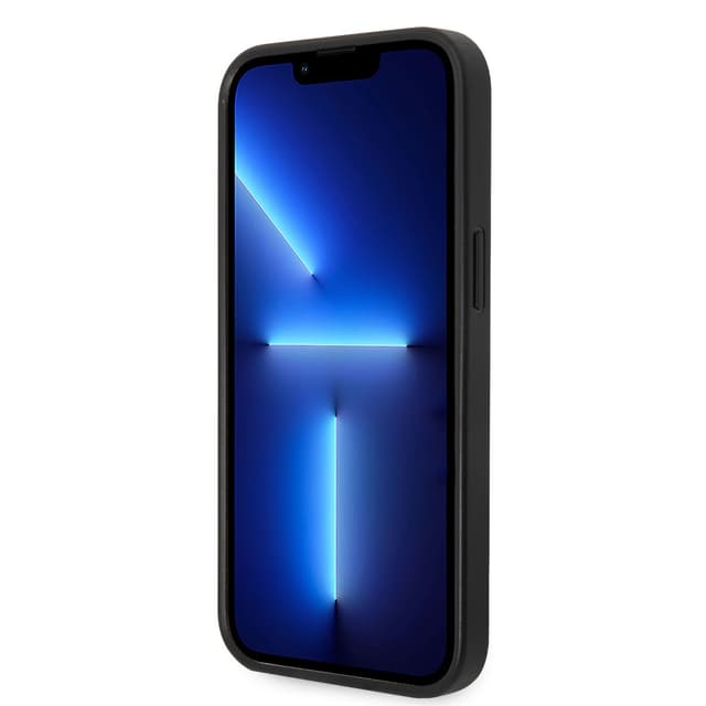 كفر ايفون 14 أسود جيس Guess Saffiano Double Card Hard Case for iPhone 14 Black