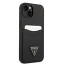 كفر ايفون 14 أسود جيس Guess Saffiano Double Card Hard Case for iPhone 14 Black