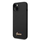 Guess Silicone PC Camera Script Logo Hard Case for iPhone 14 (6.1") - Black [ GUHCP14SSLSMK ] - SW1hZ2U6MTM4MzIyMw==