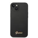 Guess Silicone PC Camera Script Logo Hard Case for iPhone 14 (6.1") - Black [ GUHCP14SSLSMK ] - SW1hZ2U6MTM4MzIyOQ==