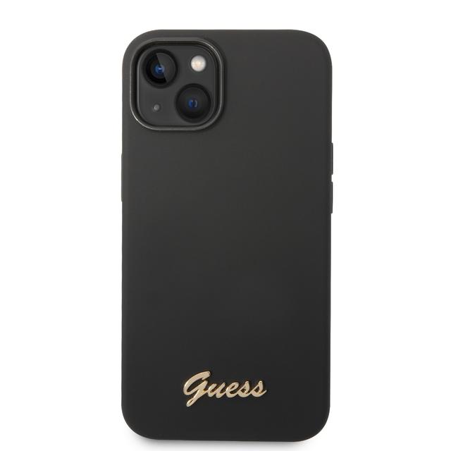 Guess Silicone PC Camera Script Logo Hard Case for iPhone 14 (6.1") - Black [ GUHCP14SSLSMK ] - SW1hZ2U6MTM4MzIyOQ==