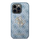 Guess PU 4G Big Metal Logo Hard Case for iPhone 14 Pro Max (6.7") - Blue [ GUHCP14X4GMGBL ] - SW1hZ2U6MTM4NTg4MA==