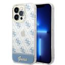 Guess 4G Electro Script Hard Case for iPhone 14 Pro Max (6.7") - Blue [ GUHCP14XHG4MHB ] - SW1hZ2U6MTM4NTc3OQ==