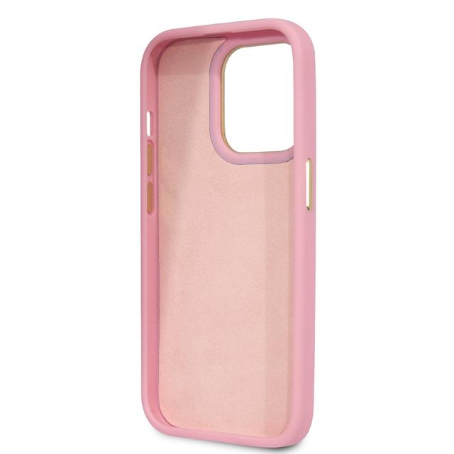 Guess Pu Croco Case With Metal Camera Outline For iPhone 14 Pro Max - Pink [ GUHCP14XHGCRHP ] - SW1hZ2U6MTM4MzA3MQ==