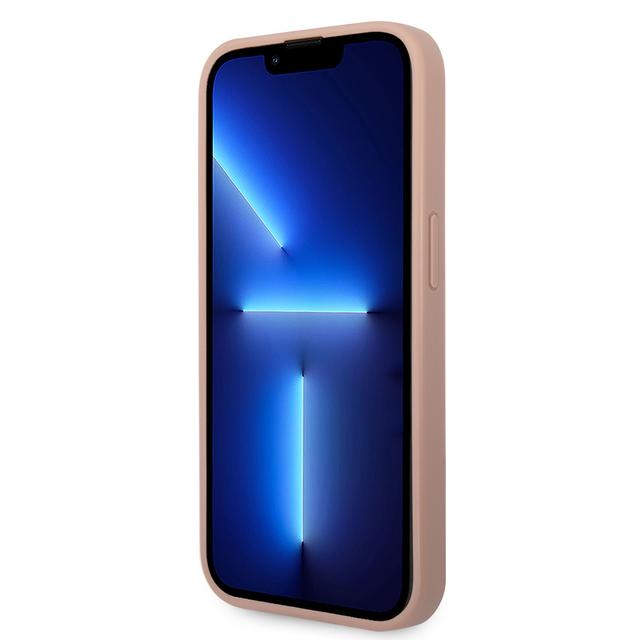 كفر ايفون 14 برو ماكس زهر جيس Guess Saffiano Double Card Hard Case for iPhone 14 Pro Max Pink - SW1hZ2U6MTM4NjE0NQ==