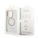 Guess Outline Transparent MagSafe Case for iPhone 14 Pro - Gold [ GUHMP14LHTRMD ] - SW1hZ2U6MTM4NDgzMA==