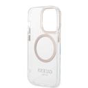 Guess Outline Transparent MagSafe Case for iPhone 14 Pro - Gold [ GUHMP14LHTRMD ] - SW1hZ2U6MTM4NDgzMg==