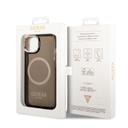 Guess Magsafe Case With Translucent Gold Outline For iPhone 14 Plus - Black [ GUHMP14MHTCMK ] - SW1hZ2U6MTM4NjU5OA==