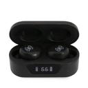 Guess Classic Logo True Wireless Bluetooth Earbuds V5.0 with Charging Case - Black [ GUTWST31EK ]