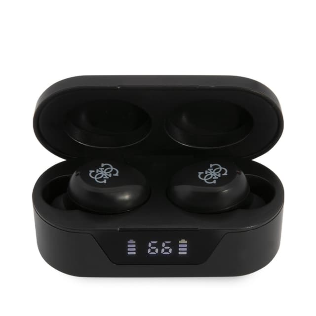 Guess Classic Logo True Wireless Bluetooth Earbuds V5.0 with Charging Case - Black [ GUTWST31EK ] - SW1hZ2U6MTM4NzIxNA==