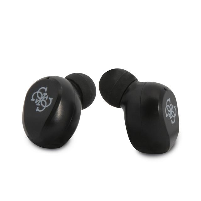 Guess Classic Logo True Wireless Bluetooth Earbuds V5.0 with Charging Case - Black [ GUTWST31EK ]