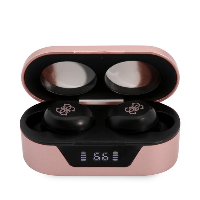 Guess Classic Logo True Wireless Bluetooth Earbuds V5.0 with Charging Case - Pink [ GUTWST31EP ] - SW1hZ2U6MTM4NzIzMw==