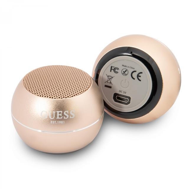 Guess Aluminum Bluetooth Mini Speaker - Gold [ GUWSALGED ] - SW1hZ2U6MTM4NzMyOQ==