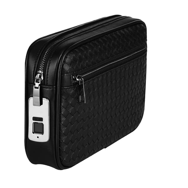 حقيبة يد رجالية بالبصمة Leather Fingerprint Bag for Men