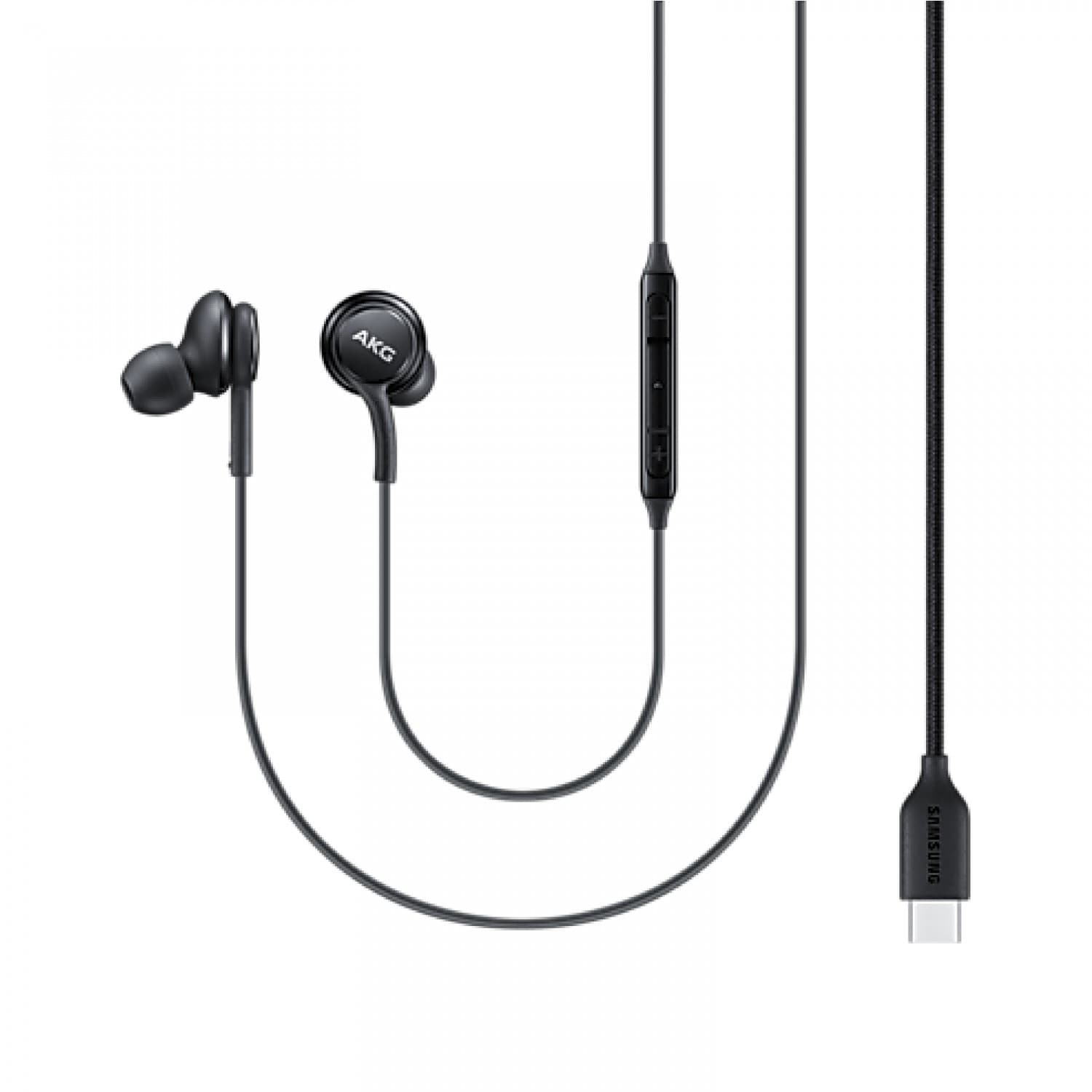 سماعات تايب سي سامسونج akg أسود Samsung Type-C Earphones Sound By AKG