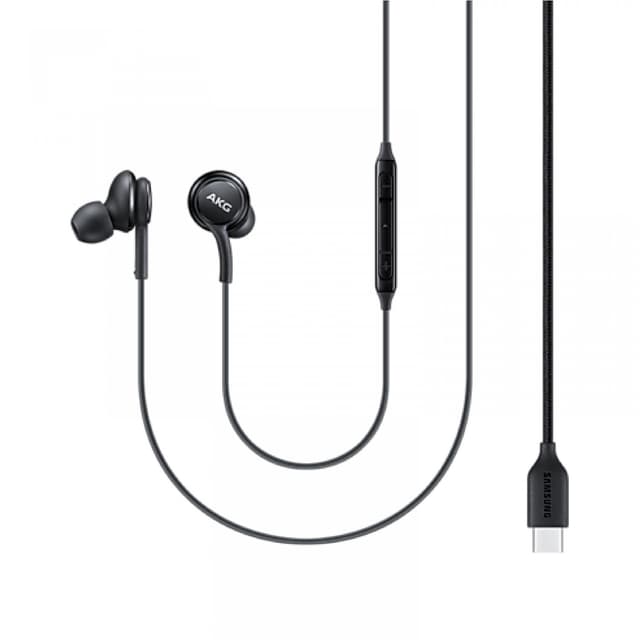 سماعات تايب سي سامسونج akg أسود Samsung Type-C Earphones Sound By AKG