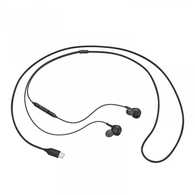 سماعات تايب سي سامسونج akg أسود Samsung Type-C Earphones Sound By AKG