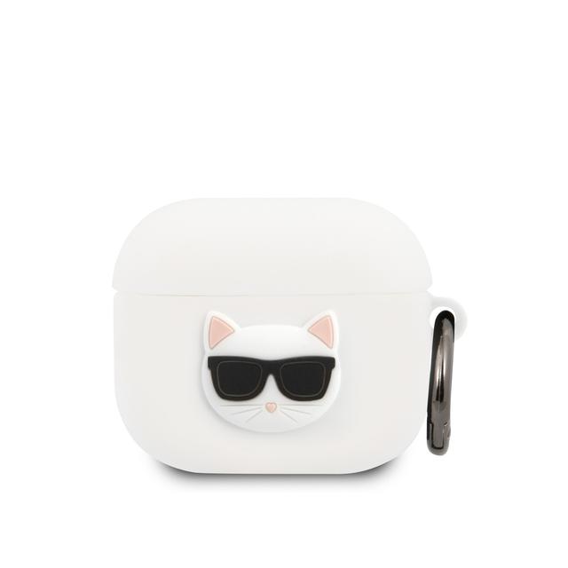 Karl Lagerfeld Silicone Choupette Case for Apple Airpods 3 - White [ KLACA3SILCHWH ] - SW1hZ2U6MTM4Nzk4Nw==