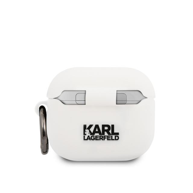 Karl Lagerfeld Silicone Choupette Case for Apple Airpods 3 - White [ KLACA3SILCHWH ] - SW1hZ2U6MTM4Nzk5MQ==