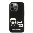 Karl Lagerfeld PU Leather Case Karl & Choupette Bodies Embossed For iPhone 13 Pro (6.1") - Black [ KLHCP13LPCUSKCBK ] - SW1hZ2U6MTM4ODU3Mw==