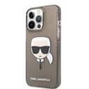 Karl Lagerfeld TPU Full Glitter Karl Head Case For iPhone 13 Pro Max (6.7") - Black [ KLHCP13XKHTUGLB ] - SW1hZ2U6MTM4ODgzMw==