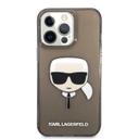 Karl Lagerfeld TPU Full Glitter Karl Head Case For iPhone 13 Pro Max (6.7") - Black [ KLHCP13XKHTUGLB ] - SW1hZ2U6MTM4ODg0MQ==