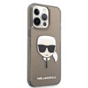 Karl Lagerfeld TPU Full Glitter Karl Head Case For iPhone 13 Pro Max (6.7") - Black [ KLHCP13XKHTUGLB ] - SW1hZ2U6MTM4ODg0Mw==