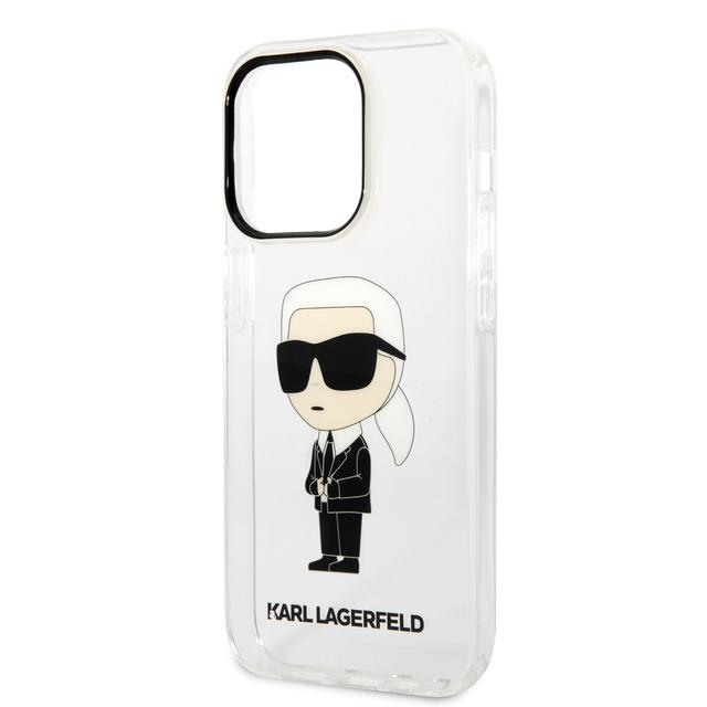 كفر جوال ايفون 14 برو ماكس ايكونيك لون شفاف من كارل لاغرفيلد Karl Lagerfeld IML NFT Ikonik Hard Case for iPhone 14 Pro Max - SW1hZ2U6MTM5MTQyNQ==