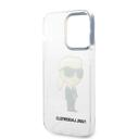 Karl Lagerfeld IML NFT Ikonik Hard Case for iPhone 14 Pro Max - Transparent [ KLHCP14XHNIKTCT ] - SW1hZ2U6MTM5MTQzNQ==