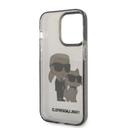 Karl Lagerfeld IML Glitter NFT Karl & Choupette Hard Case for iPhone 14 Pro Max - Black [ KLHCP14XHNKCTGK ] - SW1hZ2U6MTM5MDUyNA==