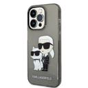 Karl Lagerfeld IML Glitter NFT Karl & Choupette Hard Case for iPhone 14 Pro Max - Black [ KLHCP14XHNKCTGK ] - SW1hZ2U6MTM5MDUyNg==