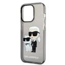 Karl Lagerfeld IML Glitter NFT Karl & Choupette Hard Case for iPhone 14 Pro Max - Black [ KLHCP14XHNKCTGK ] - SW1hZ2U6MTM5MDUyOA==