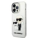 Karl Lagerfeld IML Glitter NFT Karl & Choupette Hard Case for iPhone 14 Pro Max - Transparent [ KLHCP14XHNKCTGT ] - SW1hZ2U6MTM5MDQ4NQ==