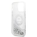 كفر جوال ايفون 14 برو ماكس سيليكون شفاف لامع لون فضي من كارل لاغرفيلد Karl lagerfeld Liquid Glitter Case Round Rsg Logo For iPhone 14 Pro Max - SW1hZ2U6MTM5MDgyNQ==