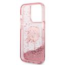 كفر جوال ايفون 14 برو ماكس سيليكون لامع لون وردي من كارل لاغرفيلد Karl Lagerfeld Liquid Glitter NFT Karl`s Head Hard Case for iPhone 14 Pro Max - SW1hZ2U6MTM5MDg2Nw==