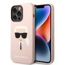 كفر جوال ايفون 14 برو ماكس سيليكون لون وردي من كارل لاغرفيلد Karl Lagerfeld Silicone Karl`s Head Hard Case for iPhone 14 Pro Max - SW1hZ2U6MTM5MDk0OA==