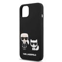 كفر جوال ايفون 14 بلس سيليكون ناعم لون أسود من كارل لاغرفيلد Karl Lagerfeld Liquid Silicone Karl & Choupette Case for iPhone 14 Plus - SW1hZ2U6MTM5MTg3OA==