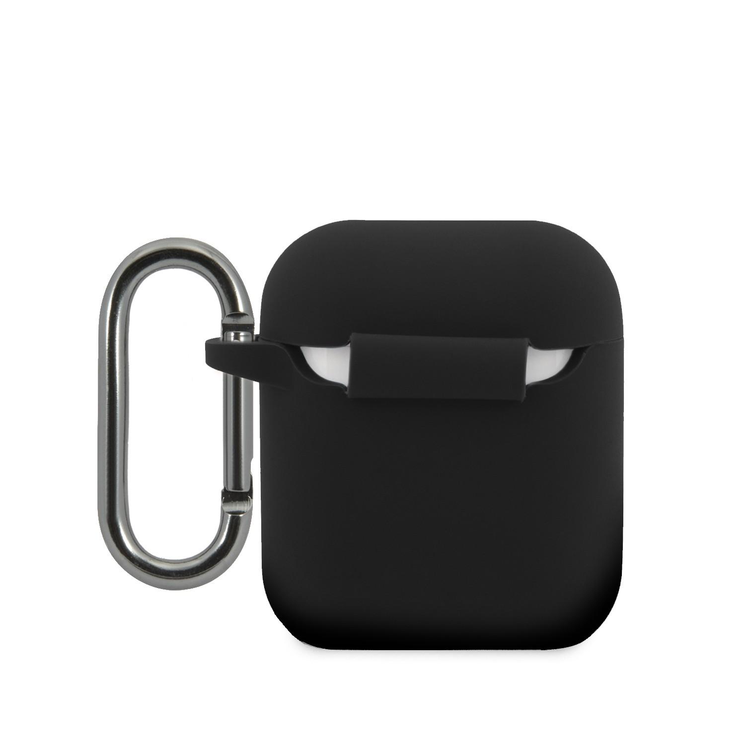 كفر بيت سماعة ايربود 1/2 أسود لاكوست Lacoste Liquid Silicone Glossy Printing Logo Case For Airpods 1/2 Black