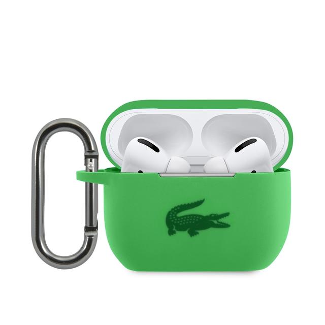 كفر بيت سماعة ايربود برو أخضر لاكوست Lacoste Liquid Silicone Glossy Printing Logo Case For Airpods Pro Green