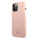 كفر حماية ايفون 14 برو سيليكون زهر لاكوست Lacoste HC Liquid Silicone & Microfiber Glossy Printing Logo Case For iPhone 14 Pro Pink - 281495