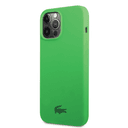 Lacoste HC Liquid Silicone & Microfiber Glossy Printing Logo Case For iPhone 14 Pro - Green [ LCHCP14LSN ] - 281488