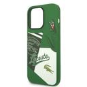 Lacoste HC Liquid Silicone & Microfiber Patchwork B Case For iPhone 14 Pro - Green [ LCHCP14LSPABN ] - SW1hZ2U6MTM5MjM3Mw==