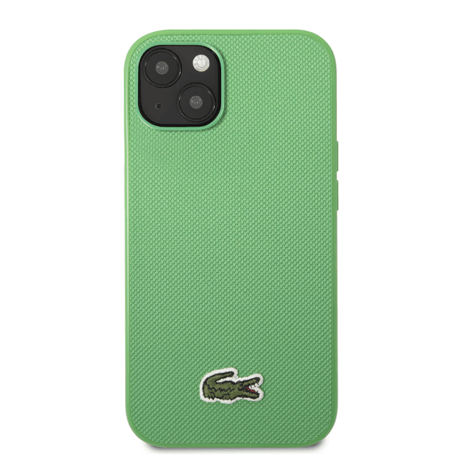 كفر حماية ايفون 14 بلس أخضر لاكوست Lacoste Hard Case