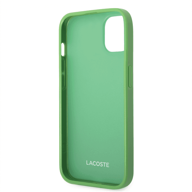 كفر حماية ايفون 14 بلس أخضر لاكوست Lacoste Hard Case
